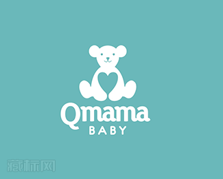 Qmama Baby新生儿用品logo设计