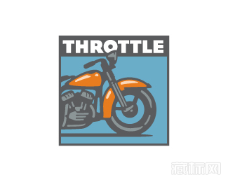 国外Throttle摩托车标志设计
