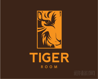 国外Tiger Room健身俱乐部logo设计欣赏