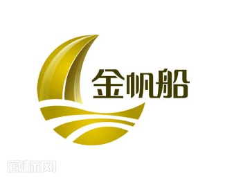 金帆船公司logo设计