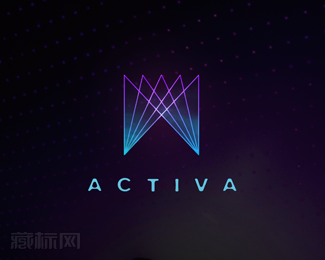 Activa多媒体租赁公司商标设计欣赏