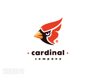 Cardinal鹦鹉头标志设计