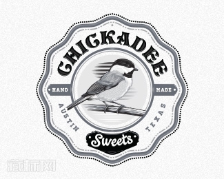 Chickadee Sweets糕点品牌标志设计