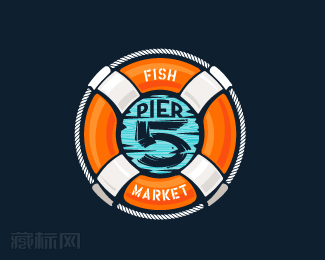 Pier 5轮船公司logo设计