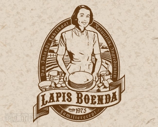 Lapis Boenda自制蛋糕店logo设计