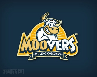 Moovers卡通牛标识设计