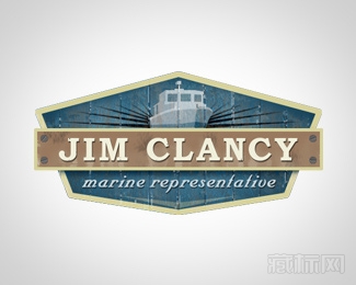 Jim Clancy轮船经销商logo设计
