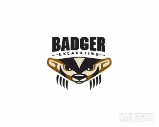 Badger Excavating挖掘标志设计