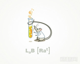 LabRat老鼠烧杯logo设计欣赏