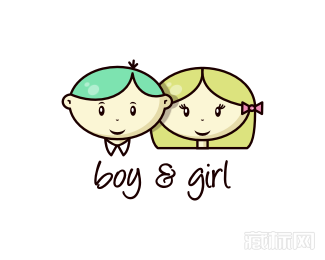 boy&girl童装logo设计