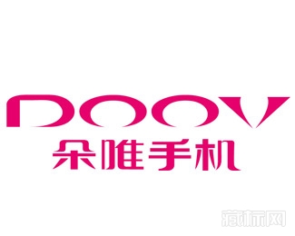 Doov朵唯女性手机logo设计