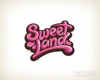 Sweet Land糖果店字体设计