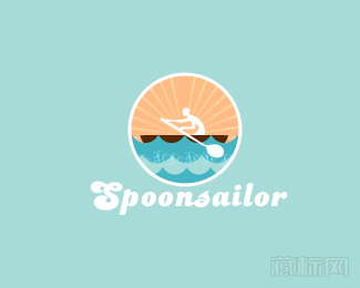 spoonsailor划船标志设计