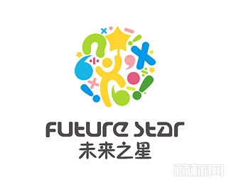 未来之星少儿教育机构标志设计