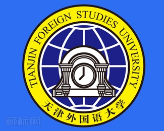 天津外国语大学校徽标志图片含义