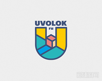 UVOLOK在线家电电商标志设计
