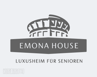 Emona房子标志设计