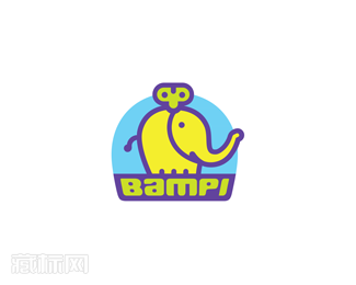Bampi玩具店logo设计