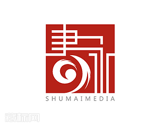  SHUMAI MEDIA书脉传媒标志设计图片