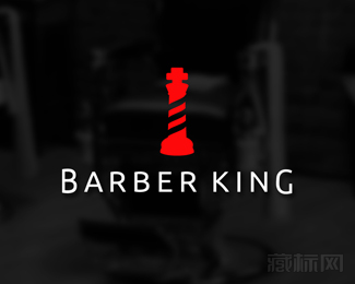 Barber King理发店logo设计