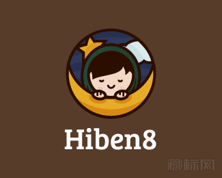 Hiben8儿童睡袋商标设计