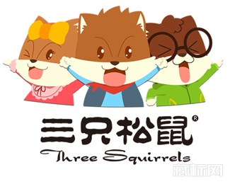 三只松鼠电商品牌logo设计