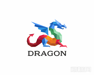 Dragon抽象龙图腾商标设计