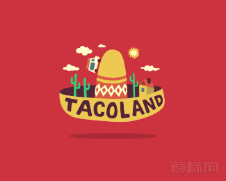 Taco Land爆米花标志欣赏