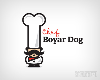 Chef Boyar Dog狗粮店标志设计欣赏