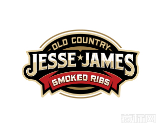 Jesse James烤肉标志设计