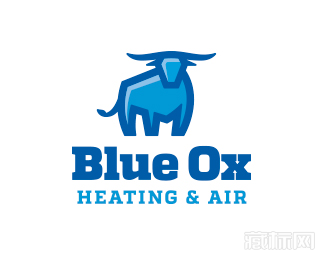 Blue Ox Heating & Air商标设计图片