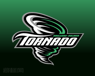 Tornado龙卷风曲棍球logo设计