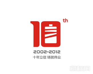 河南省担保十周年标志设计
