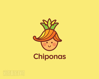 Chiponas洋葱头儿童玩具标志设计