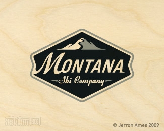 Montana Ski滑雪场商标设计