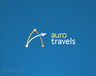 auro travels旅行社商标设计