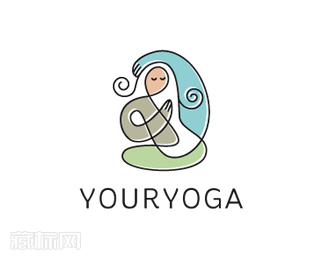 YourYoga瑜伽logo欣赏