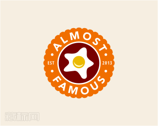 Almost Famous面包店logo素材