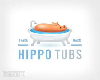 Hippo Tubs河马浴缸商标设计