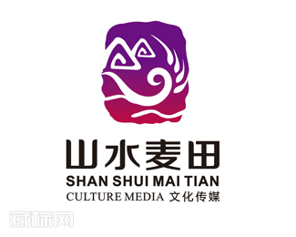 北京山水麦田文化传媒公司logo设计欣赏