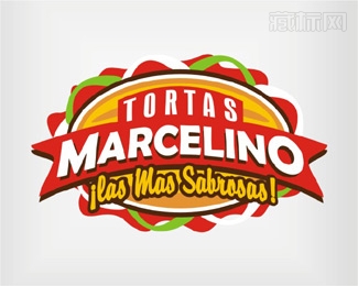 Marcelino蛋糕店logo设计