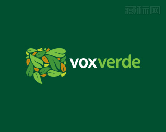 Vox Verde叶子标志设计