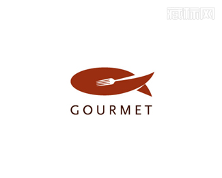 Gourmet高端海鲜餐厅标志设计素材