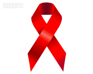 艾滋病红丝带标志图片含义