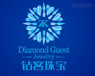 钻客珠宝logo设计图片