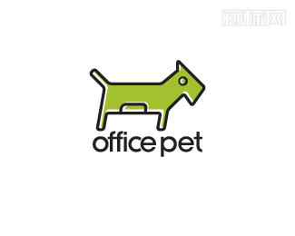 office pet办公室宠物标志设计