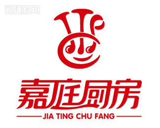 嘉庭廚房食品專賣店logo設計