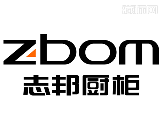 志邦廚柜ZBOM舊版字體標志