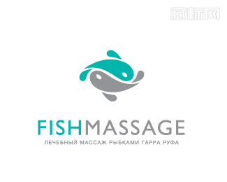 fishmassage太极鱼标志设计