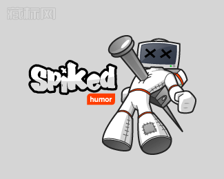 SpikedHumor网站logo设计